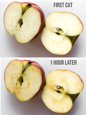 酸化したリンゴ